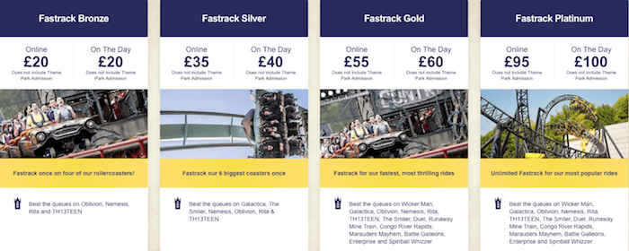 Alton Towers Fast Track Review